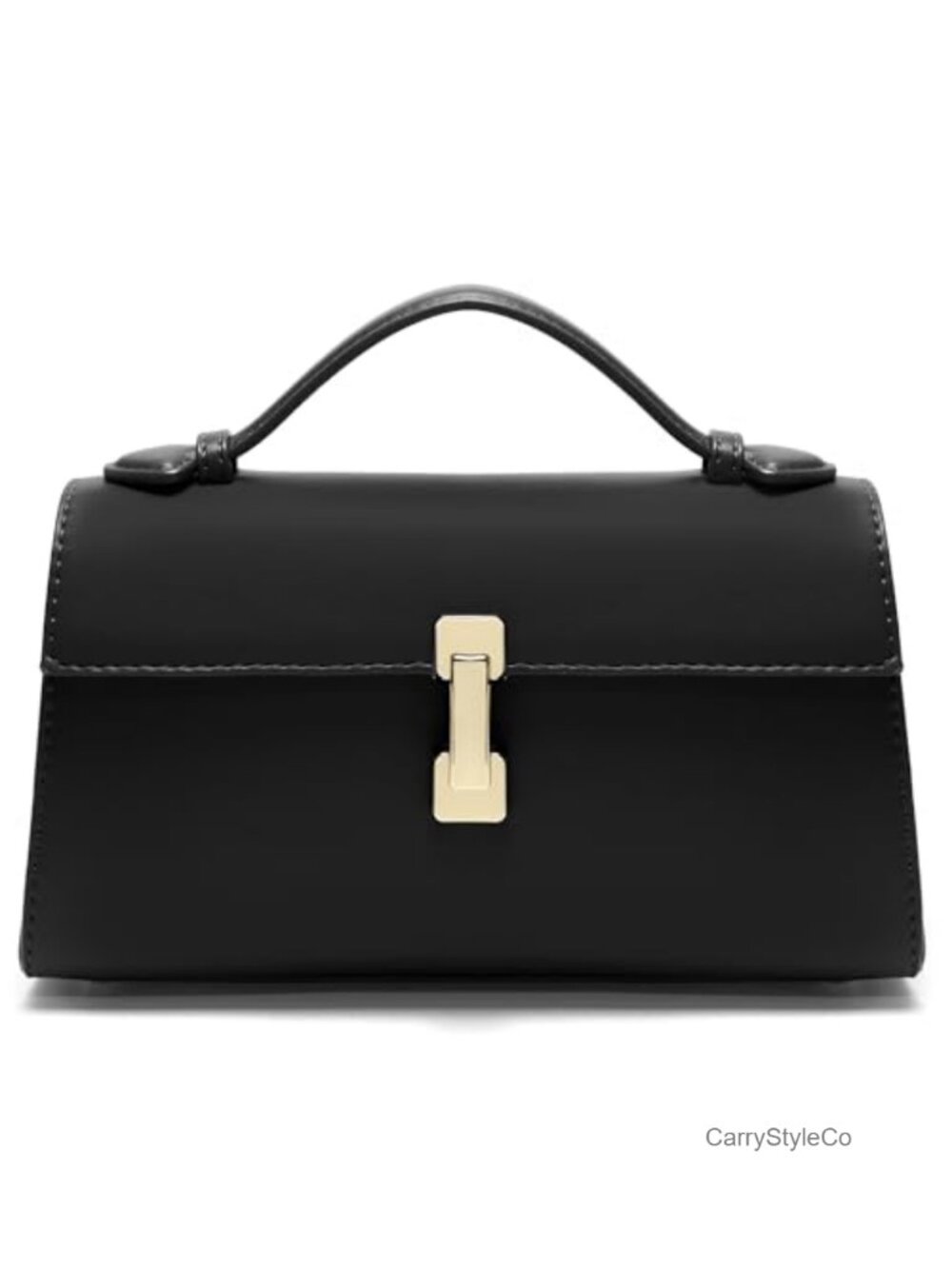 Vegan Leather Top Handle Shoulder Bag Clutch Crossbody Mini Purse